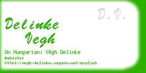 delinke vegh business card